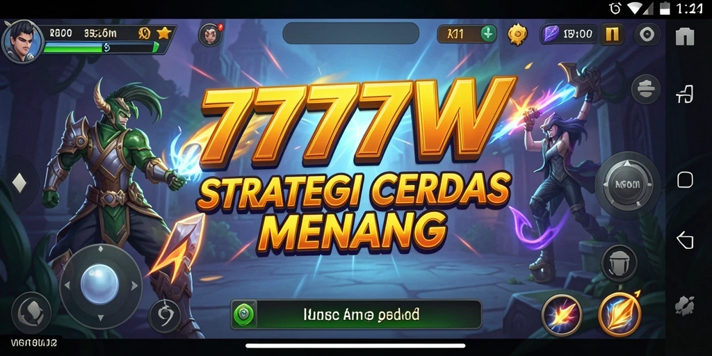 Screenshot menunjukkan aksi strategis dari game 7777W.