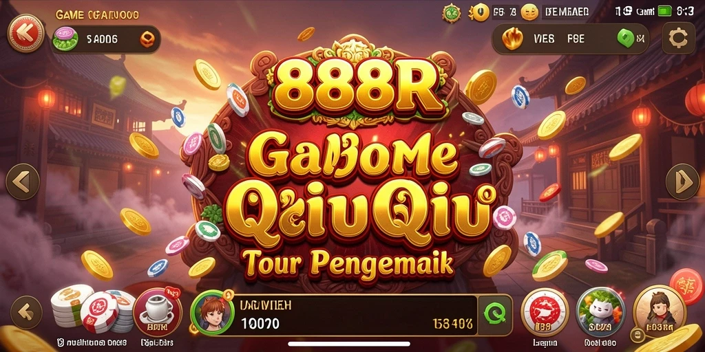 Screenshot utama gameplay QiuQiu dalam 888R.