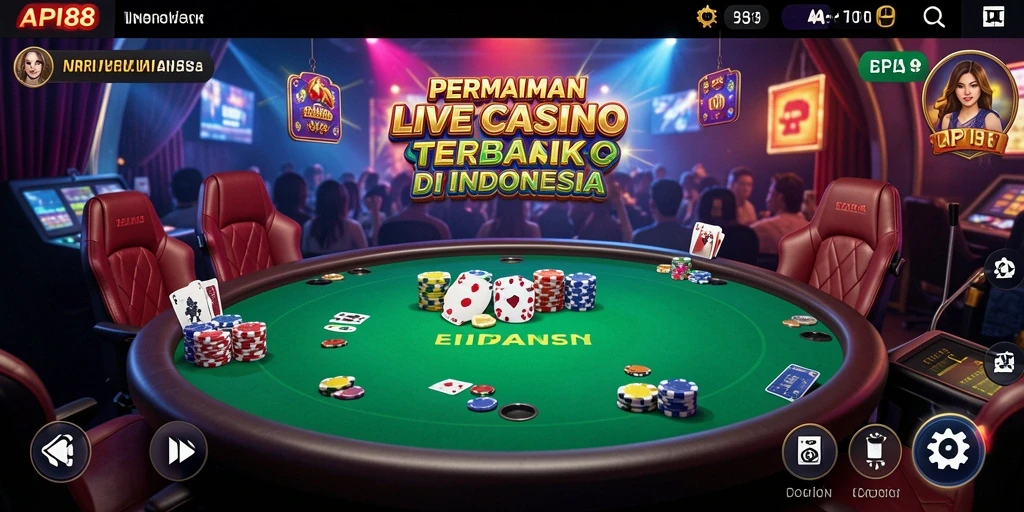 Tampilan gameplay menegangkan dari API88 Live Casino yang penuh aksi.