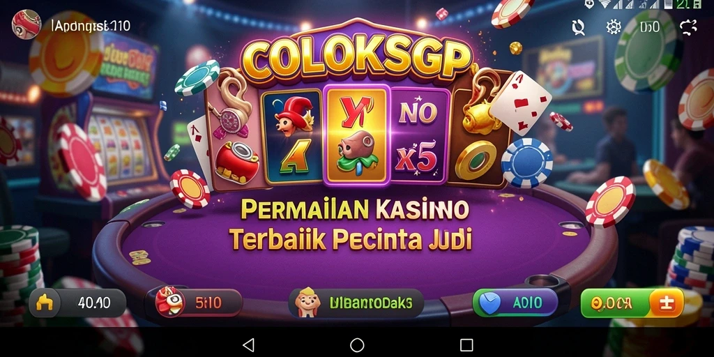 Tangkapan layar COLOKSGP menampilkan gameplay kasino yang menakjubkan.