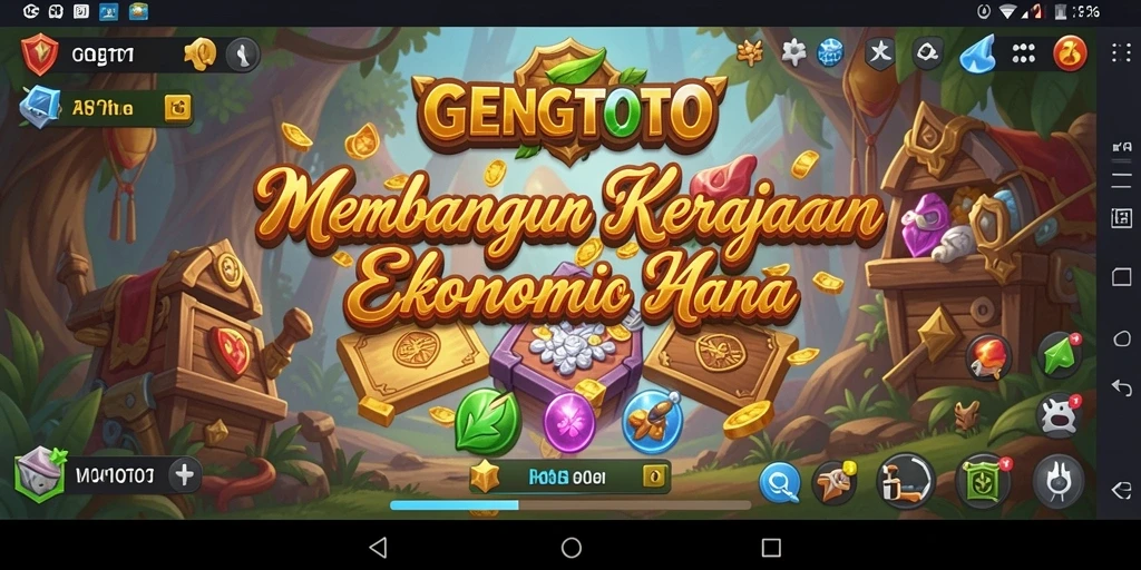 Screenshot utama GENGTOTO menampilkan pemain yang sedang mengelola bisnis.