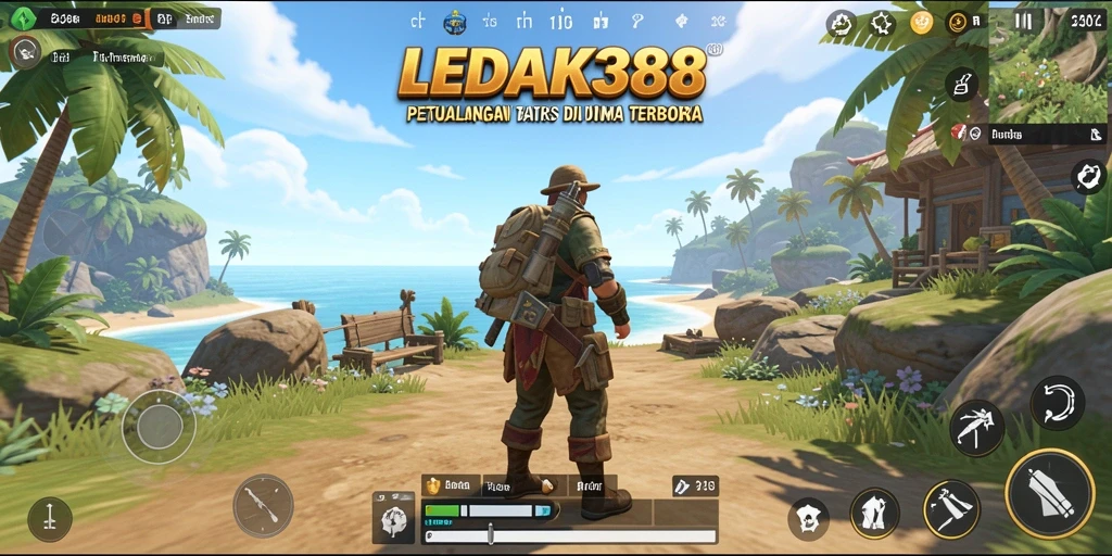 Tampilan menakjubkan dari gameplay LEDAK388 di dunia terbuka.