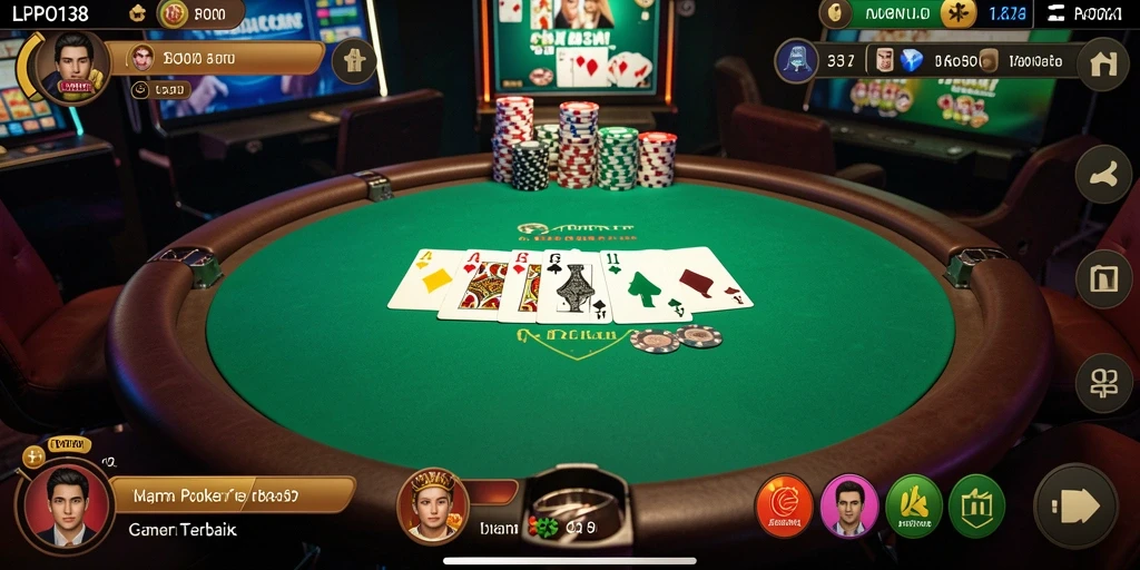 Tampilan gameplay LPO138 yang menarik dan penuh aksi poker.