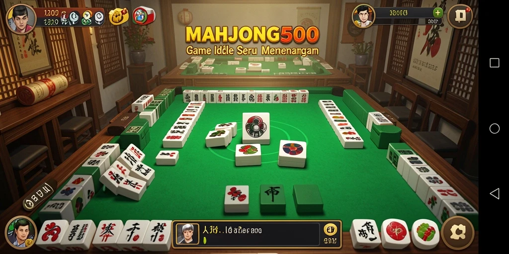 Tampilan gameplay MAHJONG500 yang seru dan menantang dalam suasana santai.