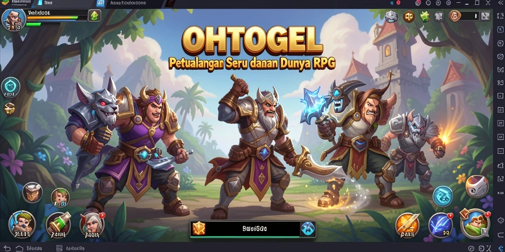 Tangkapan layar OHTOGEL menampilkan aksi pertempuran mendalam dalam dunia RPG.