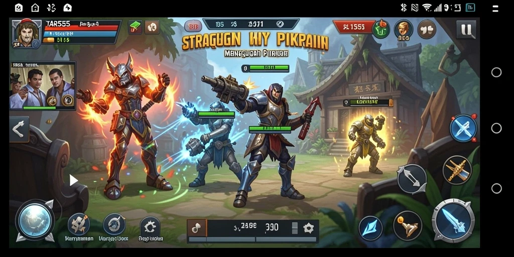 Tampilan menarik dari gameplay strategis TAR555 yang menegangkan.