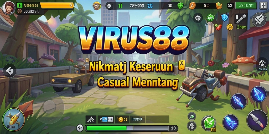 Screenshot gameplay VIRUS88 yang menampilkan seru dan menantangnya permainan Casual.