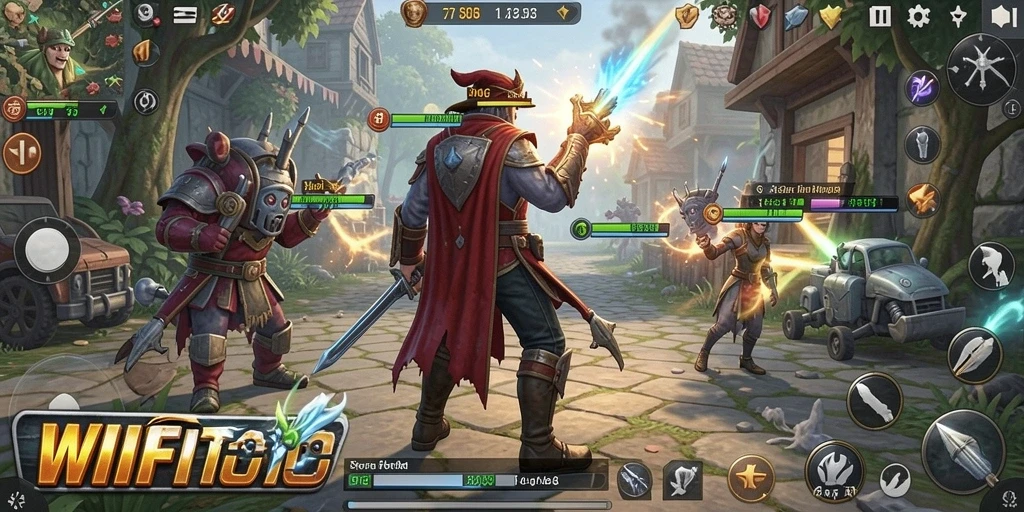 Tampilan gameplay WIFITOTO dengan strategi pertempuran yang intens.